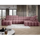 Narożnik TOLLO XL z elektryczną regulacją siedziska Prawostronny w tkaninie promocyjnej BUBBLE 09 WERSAL