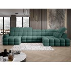 Narożnik TOLLO XL z elektryczną regulacją siedziska Prawostronny w tkaninie promocyjnej BUBBLE 12 WERSAL