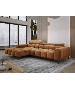 Narożnik PLAZA MINI Lewostronny w tkaninie EDEN 10 WERSAL