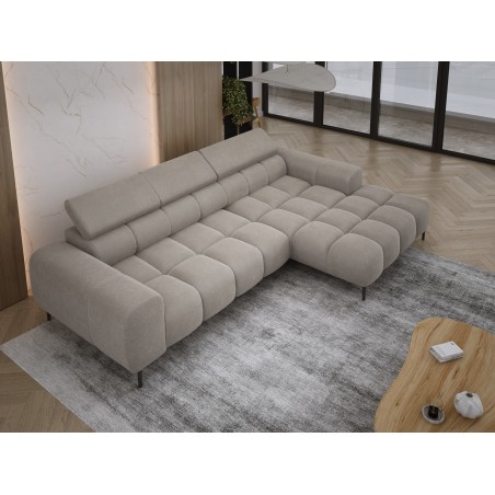 Narożnik PLAZA MINI Prawostronny w tkaninie Promocyjnej APHRODITE 04 WERSAL