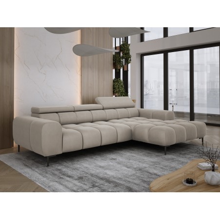 Narożnik PLAZA MINI Prawostronny w tkaninie Promocyjnej SOLAR 16 WERSAL