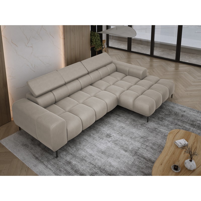 Narożnik PLAZA MINI Prawostronny w tkaninie Promocyjnej SOLAR 16 WERSAL