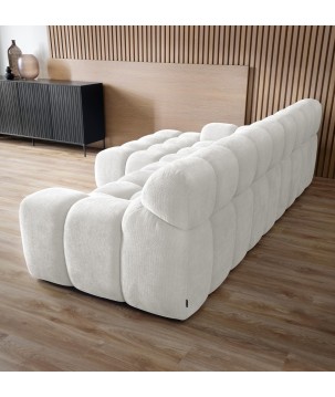 Narożnik CAMPILE L wolnostojący Lewostronny z Elektryczną Regulacją tkanina Eden 01 WERSAL