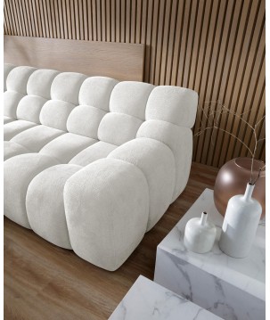 Narożnik CAMPILE L wolnostojący Lewostronny z Elektryczną Regulacją tkanina Eden 01 WERSAL