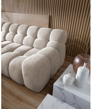 Narożnik CAMPILE L wolnostojący Lewostronny z Elektryczną Regulacją tkanina Eden 04 WERSAL