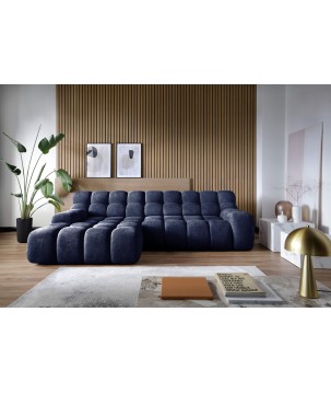 Narożnik CAMPILE L wolnostojący Lewostronny z Elektryczną Regulacją tkanina Eden 16 WERSAL