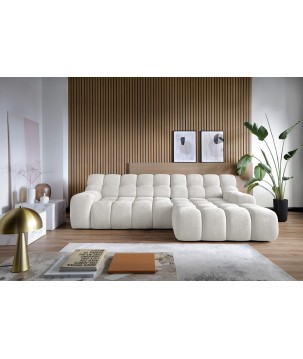 Narożnik CAMPILE L wolnostojący Prawostronny z Elektryczną Regulacją tkanina Eden 01 WERSAL