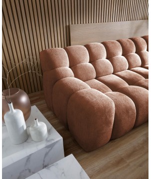 Narożnik CAMPILE L wolnostojący Prawostronny z Elektryczną Regulacją tkanina Eden 10 WERSAL