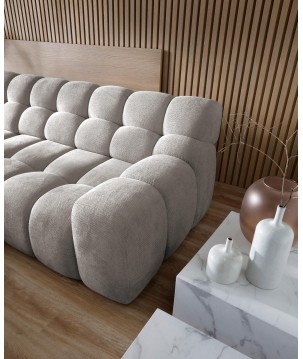 Narożnik CAMPILE L wolnostojący Lewostronny z Elektryczną Regulacją tkanina Eden 07 WERSAL