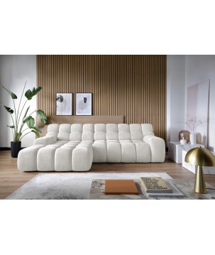 Narożnik CAMPILE L wolnostojący Lewostronny z Elektryczną Regulacją tkanina Eden 07 WERSAL