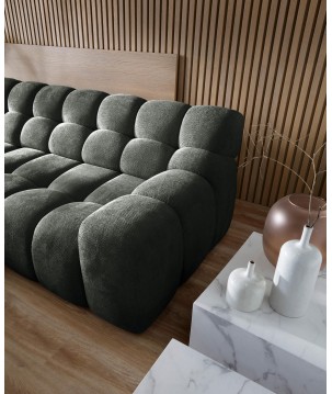 Narożnik CAMPILE L wolnostojący Lewostronny z Elektryczną Regulacją tkanina Eden 12 WERSAL