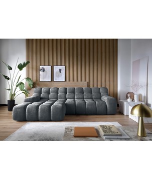 Narożnik CAMPILE L wolnostojący Lewostronny z Elektryczną Regulacją tkanina Eden 20 WERSAL