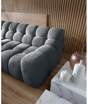 Narożnik CAMPILE L wolnostojący Lewostronny z Elektryczną Regulacją tkanina Eden 20 WERSAL