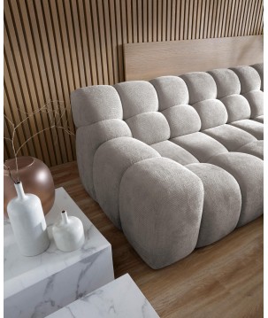 Narożnik CAMPILE L wolnostojący Prawostronny z Elektryczną Regulacją tkanina Eden 07 WERSAL