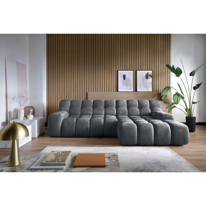 Narożnik CAMPILE L wolnostojący Prawostronny z Elektryczną Regulacją tkanina Eden 20 WERSAL