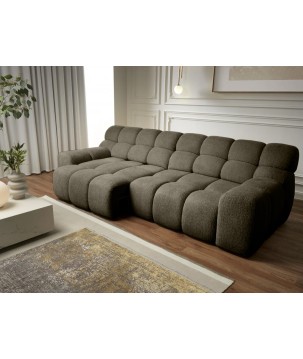 Kanapa Sofa Bigsofa CAMPILE Wersal elektryczne wysuwane siedzisko w tkaninie EDEN 12 WERSAL