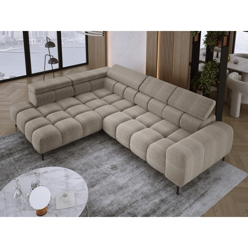 Narożnik PLAZA L Lewostronny w tkaninie EDEN 04 WERSAL