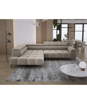 Narożnik PLAZA L Lewostronny w tkaninie EDEN 04 WERSAL