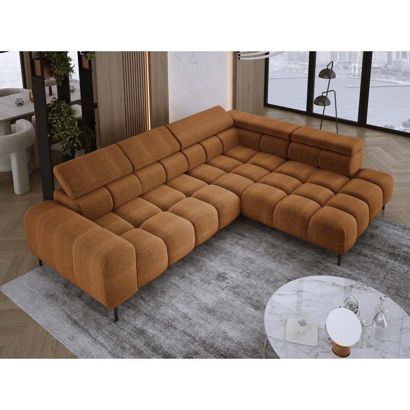 Narożnik PLAZA L Prawostronny w tkaninie EDEN 10 WERSAL