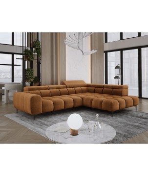 Narożnik PLAZA L Prawostronny w tkaninie EDEN 10 WERSAL