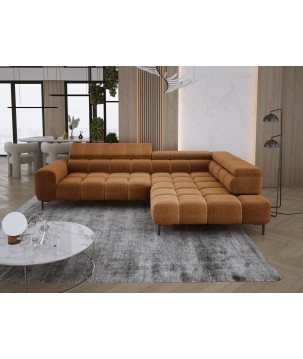 Narożnik PLAZA L Prawostronny w tkaninie EDEN 10 WERSAL