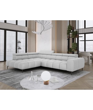 Narożnik PLAZA L Lewostronny w tkaninie SOLAR 80 WERSAL