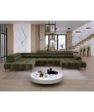 Narożnik PLAZA XL Lewostronny Tkanina EDEN 12 WERSAL