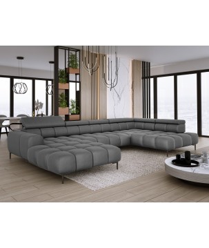 Narożnik PLAZA XL Prawostronny Tkanina SOLAR 96 WERSAL