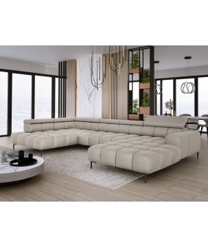 Narożnik PLAZA XL Lewostronny Tkanina SOLAR 16 WERSAL