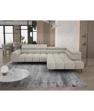 Narożnik PLAZA L Prawostronny w tkaninie CLOUD 03 WERSAL