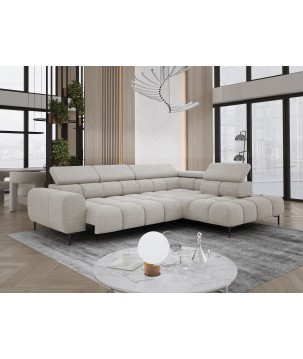 Narożnik PLAZA L Prawostronny w tkaninie CLOUD 03 WERSAL