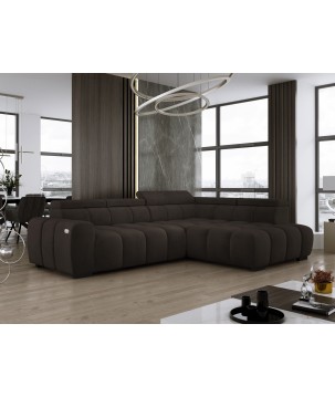 Narożnik BULL L Prawostronny z Elektryczną Regulacją SALVADOR 04 WERSAL