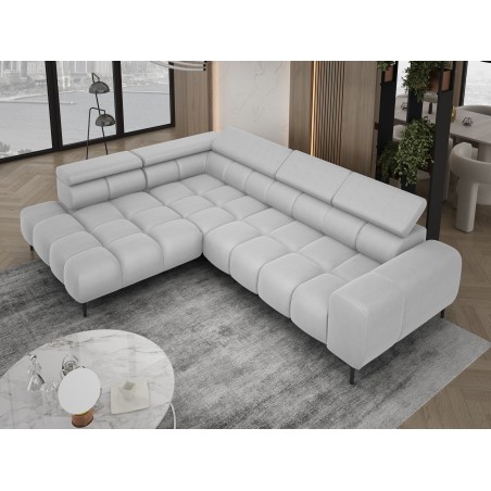 Narożnik PLAZA L Lewostronny w tkaninie SOLAR 80 WERSAL