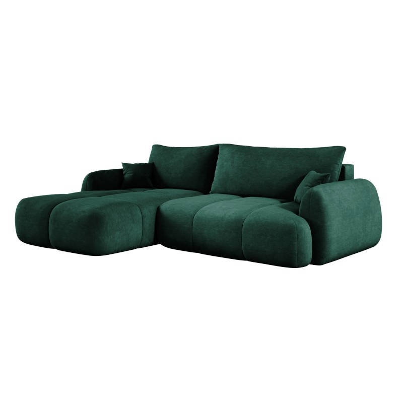 Narożnik COCO Lewostronny z funkcją spania poduszkami i pojemnikiem Cloud 39 DOMOHOME