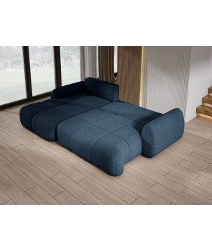 Narożnik COCO Lewostronny z funkcją spania poduszkami i pojemnikiem Now Or Never 79 DOMOHOME