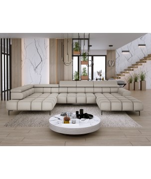 Narożnik PLAZA XL Lewostronny Tkanina SOLAR 16 WERSAL