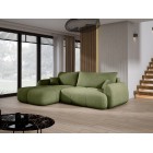 Narożnik COCO Lewostronny z funkcją spania poduszkami i pojemnikiem Now Or Never 38 DOMOHOME