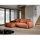 Narożnik COCO Lewostronny z funkcją spania poduszkami i pojemnikiem Now Or Never 56 DOMOHOME