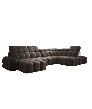 Narożnik TOLLO XL Prawostronny Elektryczna regulacja Tkanina SALVADOR 04 WERSAL