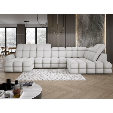 Narożnik TOLLO XL Prawostronny Elektryczna regulacja Tkanina SOLAR 03 WERSAL