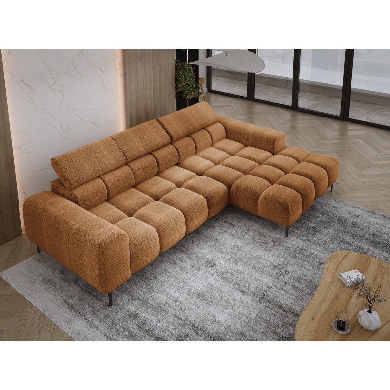 Narożnik PLAZA MINI Prawostronny w tkaninie EDEN 10 WERSAL