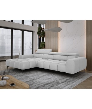 Narożnik PLAZA MINI Lewostronny w tkaninie SOLAR 80 WERSAL