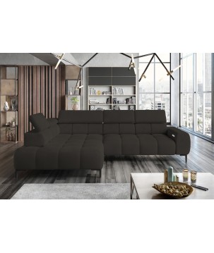 Narożnik PLAZA L Lewostronny w tkaninie Solar 28 WERSAL