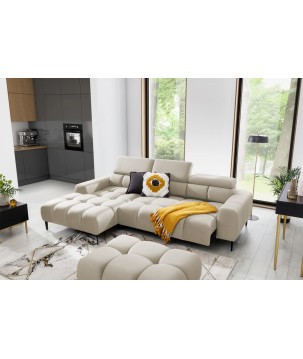 Narożnik PLAZA Mini Lewostronny w tkaninie Solar 03 WERSAL