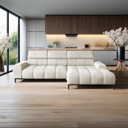 Narożnik PLAZA Mini Prawostronny w tkaninie Solar 03 WERSAL