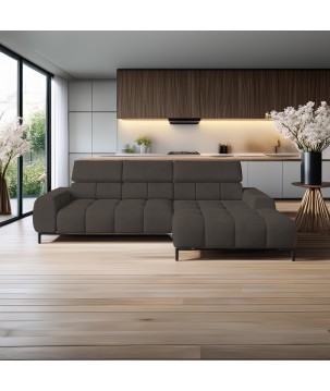 Narożnik PLAZA Mini Prawostronny w tkaninie Solar 28 WERSAL