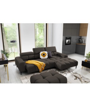 Narożnik PLAZA Mini Prawostronny w tkaninie Solar 28 WERSAL