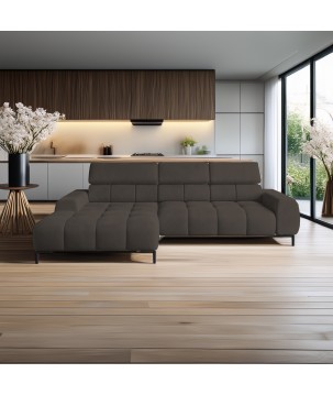 Narożnik PLAZA Mini Lewostronny w tkaninie Solar 28 WERSAL