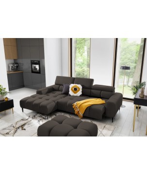 Narożnik PLAZA Mini Lewostronny w tkaninie Solar 28 WERSAL