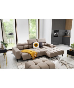 Narożnik PLAZA Mini Lewostronny w tkaninie Solar 28 WERSAL